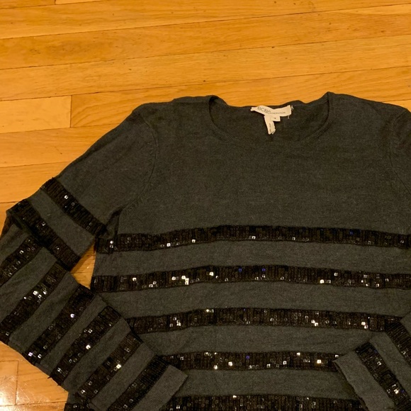 BCBGeneration Striped Sequin Sweater - Picture 2 of 4